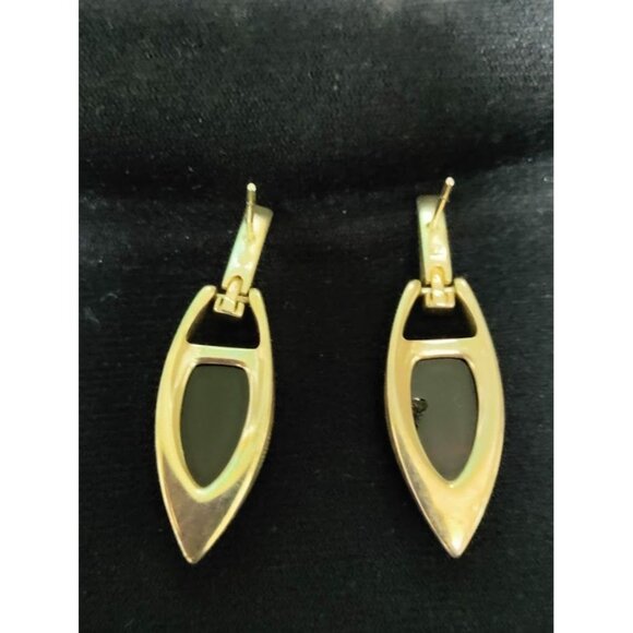 Vintage Silver and Baltic Amber Small Dangle Earrings - Picture 4 of 11